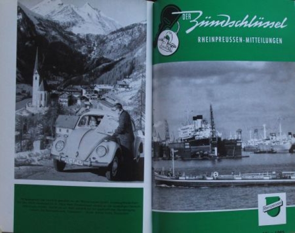 Rheinpreussen "Der Zuendschluessel" Gasstation-Magazine complet vintage 1965 binding (6172)